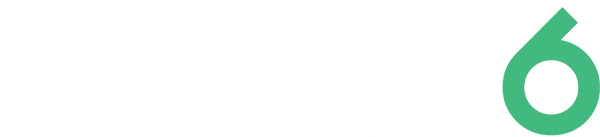 Logo of Planet 6 in White Text